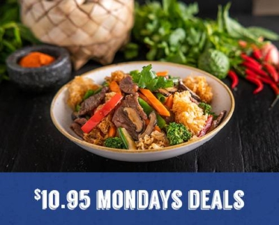 $10.95 Monday Specials