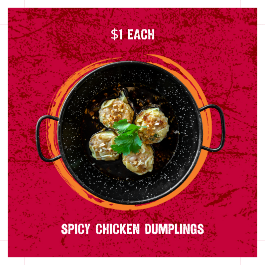 Spicy Chicken Dumplings