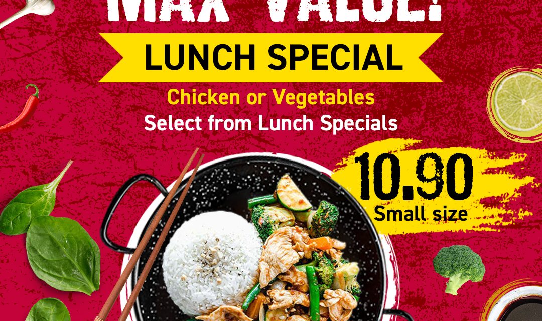 P’Nut Asian Kitchen’s Flavourful $10.90 Lunch Specials