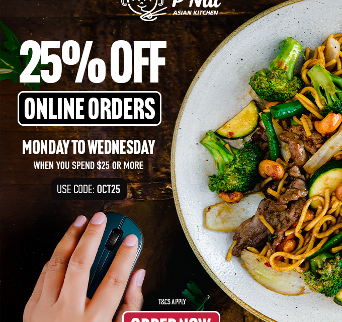 Savour More, Spend Less: Enjoy 25% Off at P’Nut This October!