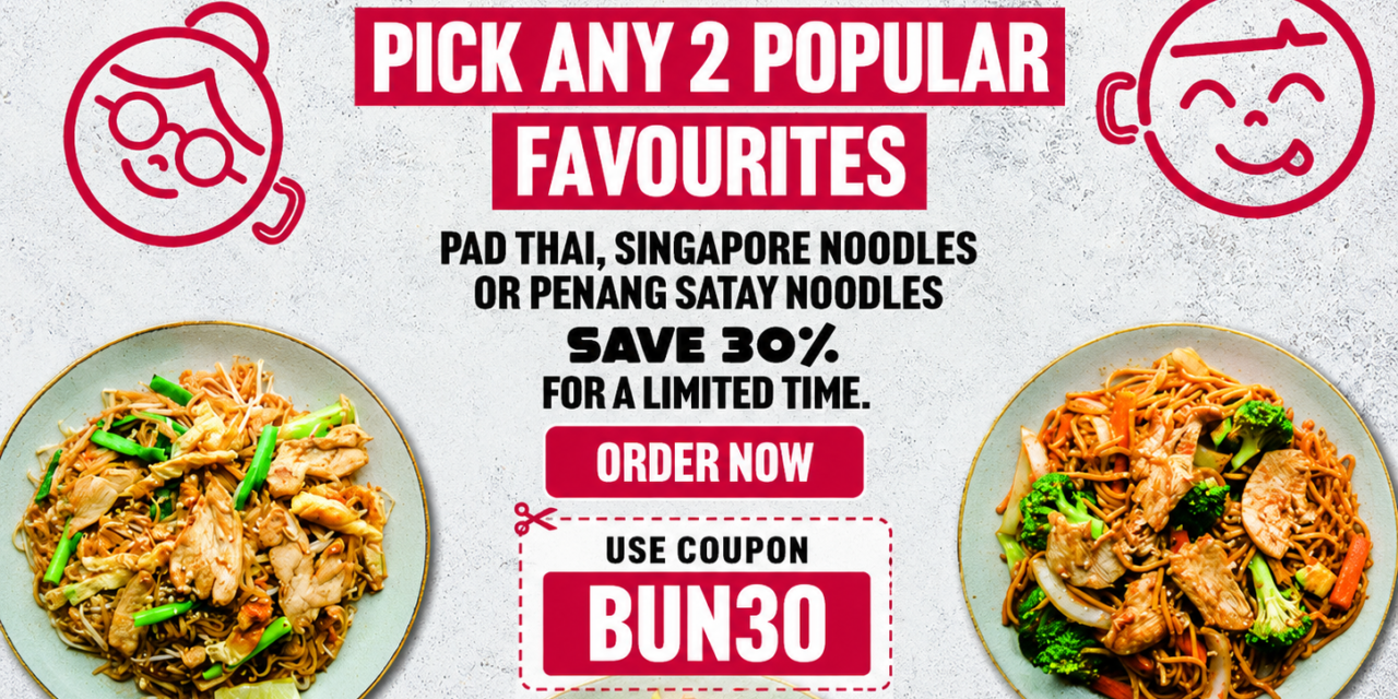 2 Favourites for 30% OFF – Enjoy P’Nut’s Ultimate Noodle Bundle Deal